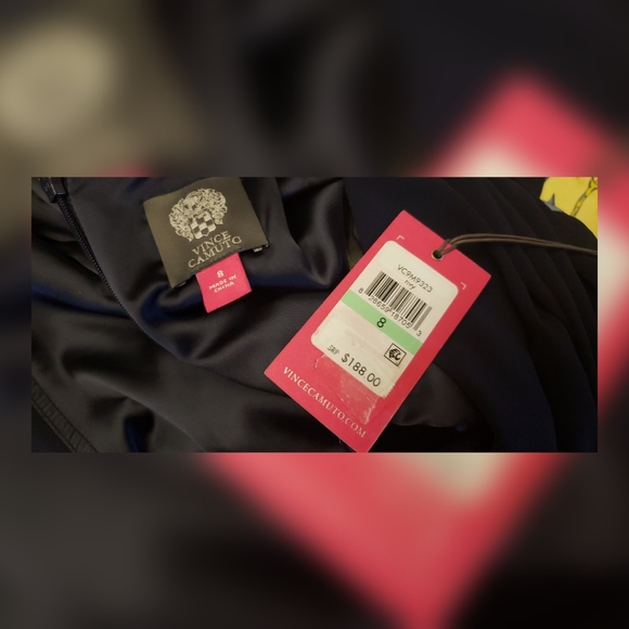 Vince Camuto Belted Capelet Gown Size 8 NWT - Picture 5 of 5